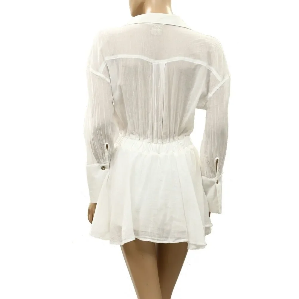 Free People Free-est Linden Romper Women's Dress Flowy Trendy Cotton M 288880